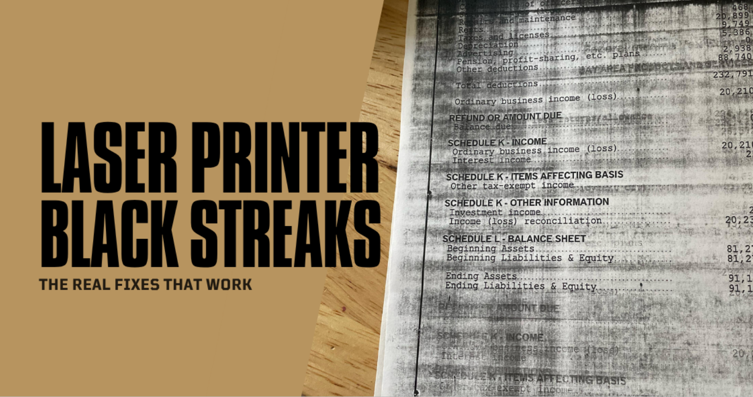how to fix printer streaks