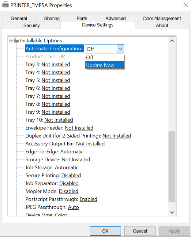 hp universal printer driver